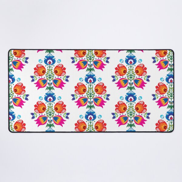 Item preview, Red, pink and blue Folk Pattern from Lowicz, designed and sold by FK-UK.