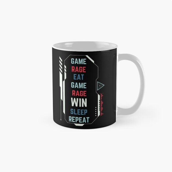 Item preview, Game, Rage, Win, Sleep, Repeat - Funny Gamer Black Color designed and sold by Smagnaferous.