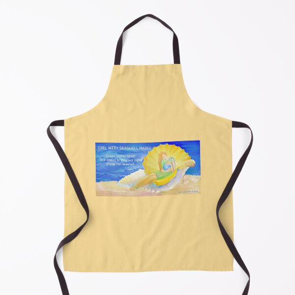 Item preview, Girl With Seashell Haiku designed and sold by ayemagine.