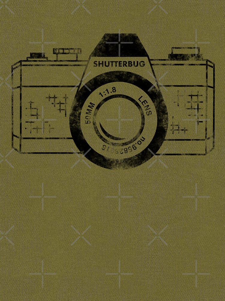 Thumbnail 7 of 7, Tri-blend T-Shirt, Shutterbug Vintage Camera Black designed and sold by lavenderochre.