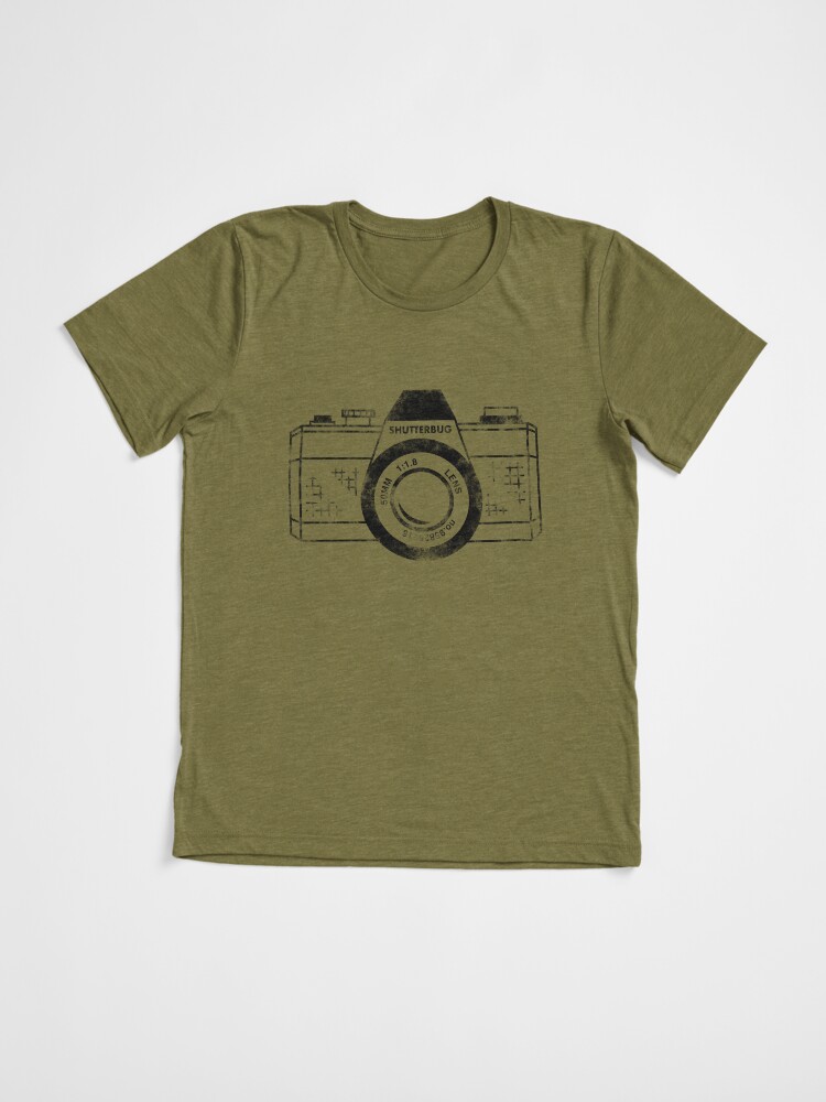 Thumbnail 3 of 7, Tri-blend T-Shirt, Shutterbug Vintage Camera Black designed and sold by lavenderochre.