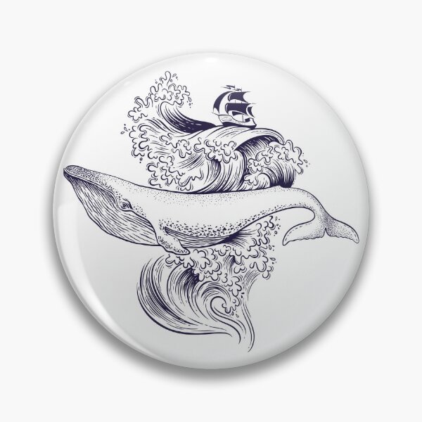 Item preview, whale designed and sold by addict2reading.