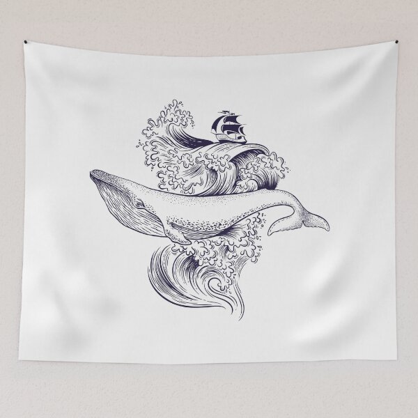 Item preview, whale designed and sold by addict2reading.