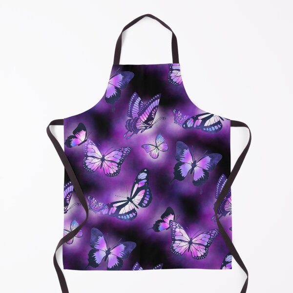 Item preview, Purple Glowing Magic Butterflies Pattern designed and sold by Victoria Lehnard.