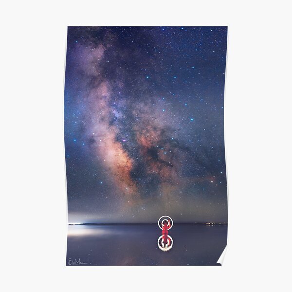 Milkyway above the Lagoon Poster