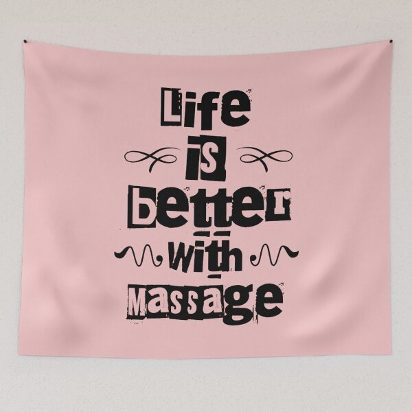 Item preview, Life Is Better With Massage designed and sold by designerpriti.