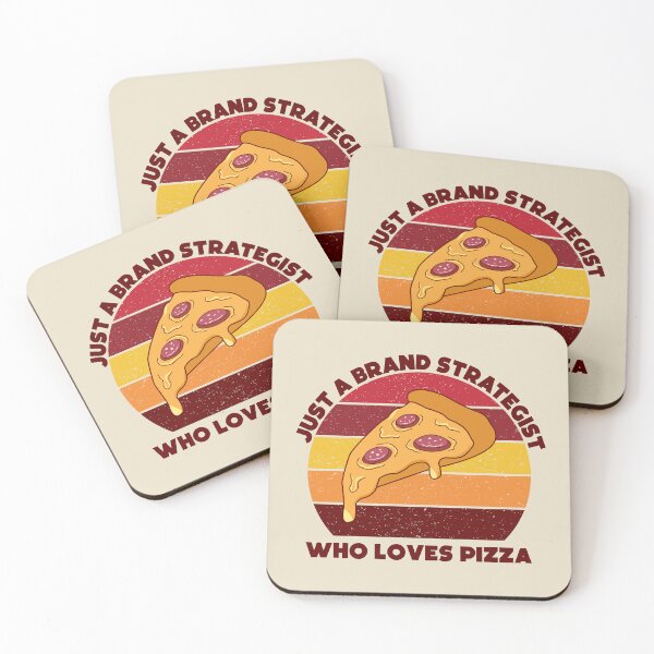 Item preview, just a brand strategist who loves pizza, dark text, funny pizza lovers, brand strategist job ,brand strategist humor, joke, meme, foodie worker, funny food lover sayings designed and sold by SGS-.