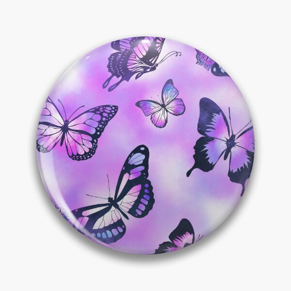 Item preview, Purple Magic Butterflies Pattern designed and sold by Victoria Lehnard.
