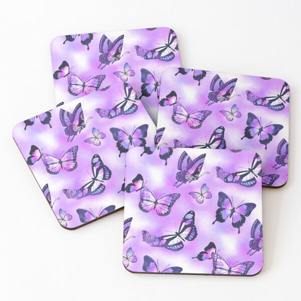 Item preview, Purple Magic Butterflies Pattern designed and sold by Victoria Lehnard.