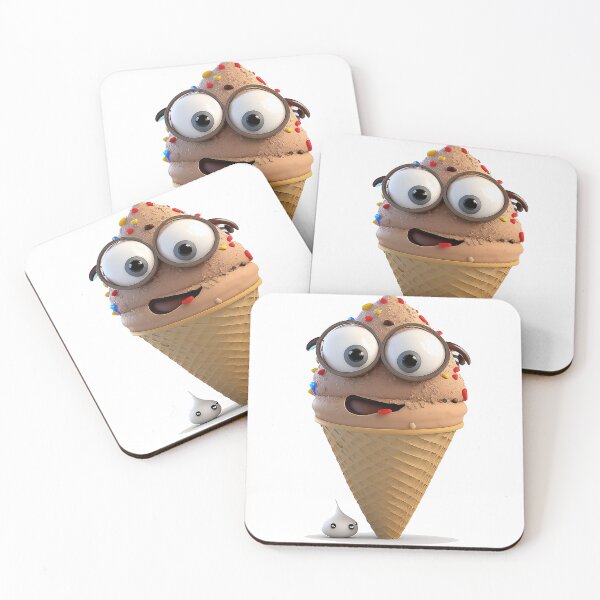 Item preview, slurpy charachter with glasses and happy face designed and sold by Ladidia.