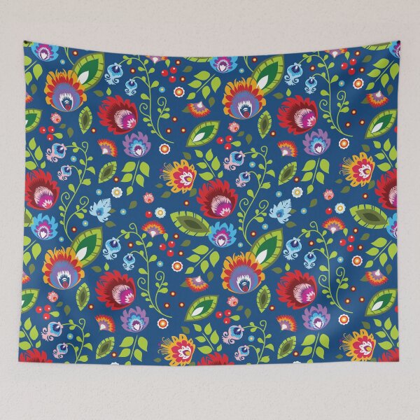 Item preview,  Polish Folklore - beautiful composition on classic blue designed and sold by FK-UK.