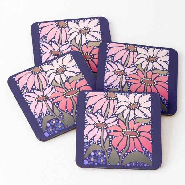 Item preview, Cute summer pink wildflower boho Art  designed and sold by Yarafantasyart.