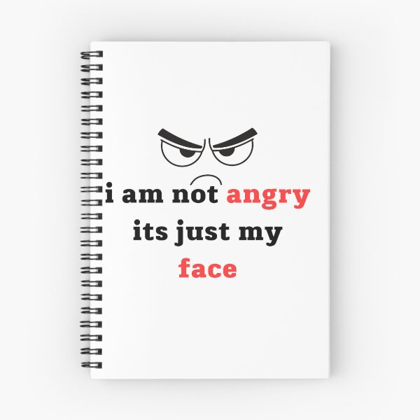Item preview, i am not angry its just my face designed and sold by style4u ⭐⭐⭐⭐⭐(17K).