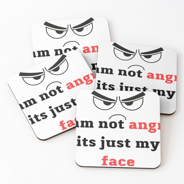 Item preview, i am not angry its just my face designed and sold by style4u ⭐⭐⭐⭐⭐(17K).
