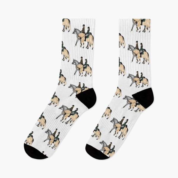 Item preview, Two Horses - Fjord & Dapple Grey Warmblood designed and sold by Art By Drina.