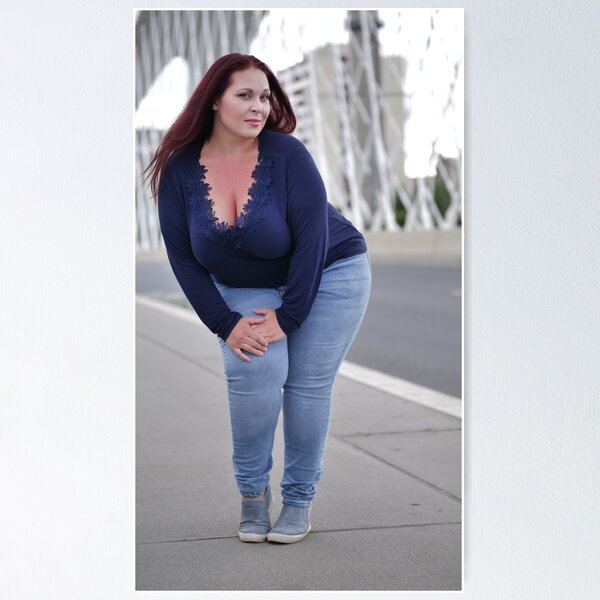 plus size models, busty, bbw, sexy, boobs Poster for Sale by Feetmodels