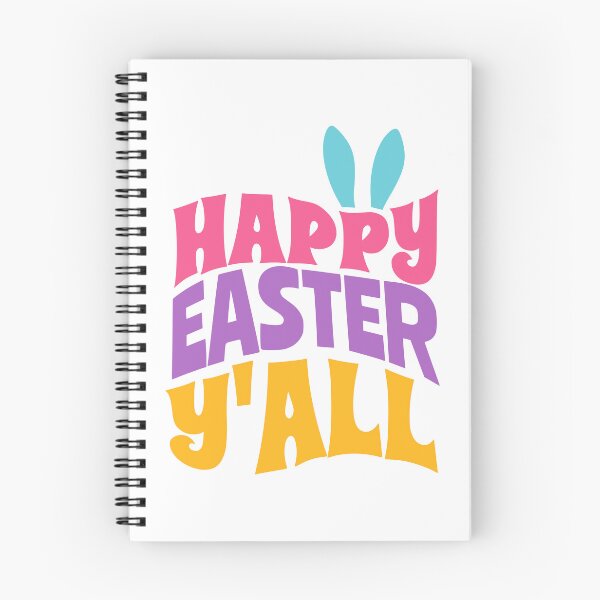 Item preview, Happy Easter Y'all funny quotes - Bunny ears colorful lettering designed and sold by GraphicDream.