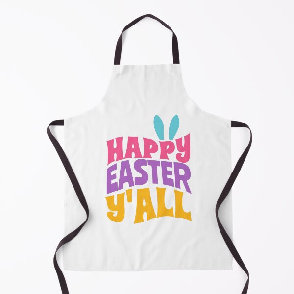 Item preview, Happy Easter Y'all funny quotes - Bunny ears colorful lettering designed and sold by GraphicDream.