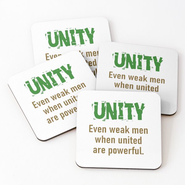 Item preview, Even Weak Men When United - Unity Quote designed and sold by CrankyOldDude.