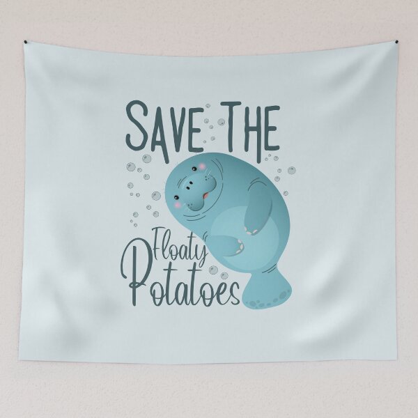 Item preview, Save the floaty potatoes funny manatees  designed and sold by 4youwithlove2.