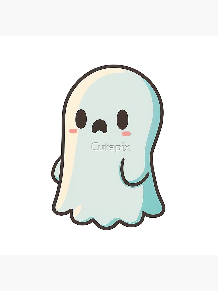 How to draw a cute Halloween ghost drawing tutorial