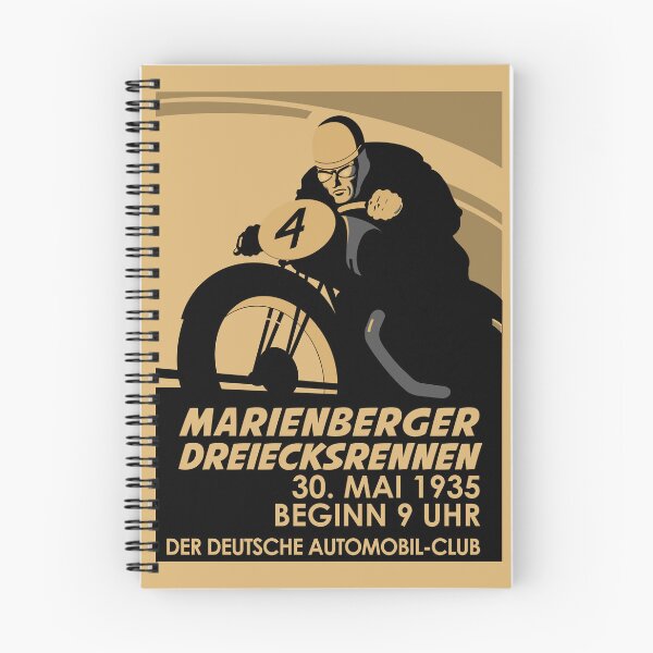 Item preview, Marienberg Motorcycle Race Poster 1935 designed and sold by rogue-design.