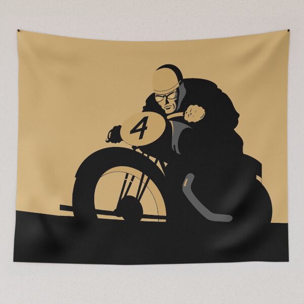 Item preview, Marienberg Motorcycle Race Poster 1935 designed and sold by rogue-design.