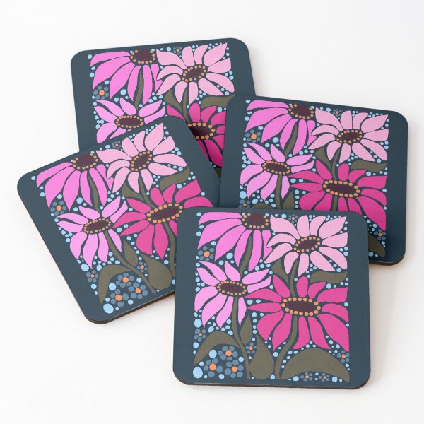 Item preview, Cute summer pink wildflower boho Art  designed and sold by Yarafantasyart.