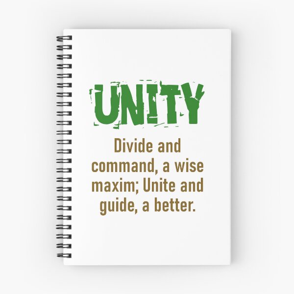 Item preview, Divide And Command - Unity Quote designed and sold by CrankyOldDude.