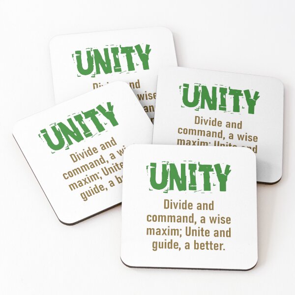 Item preview, Divide And Command - Unity Quote designed and sold by CrankyOldDude.