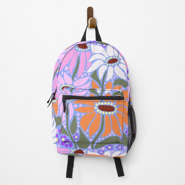 Item preview, Cute summer orange and pink wildflower boho Art designed and sold by Yarafantasyart.