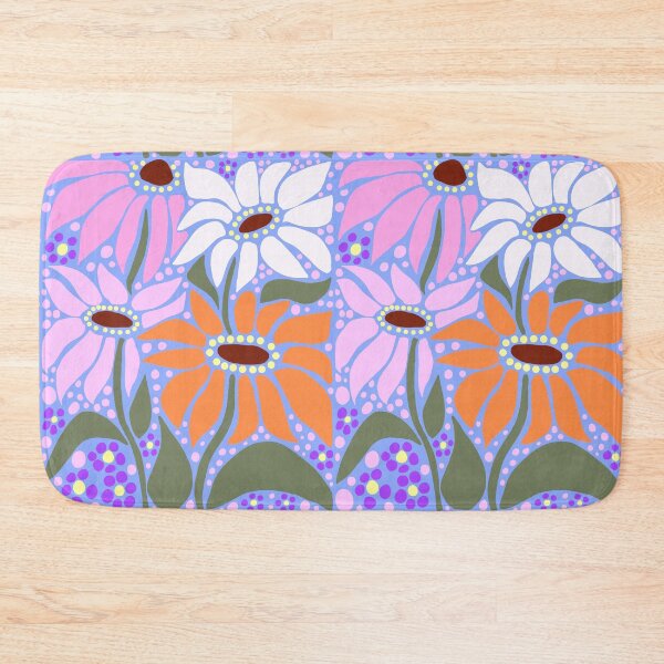Item preview, Cute summer orange and pink wildflower boho Art  designed and sold by Yarafantasyart.