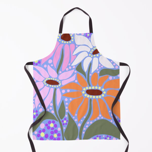 Item preview, Cute summer orange and pink wildflower boho Art designed and sold by Yarafantasyart.