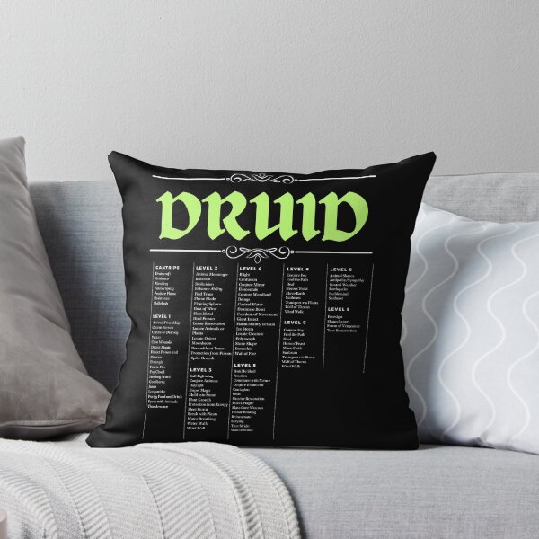 Item preview, Lista de hechizos de druida designed and sold by MoonMothPrintco.