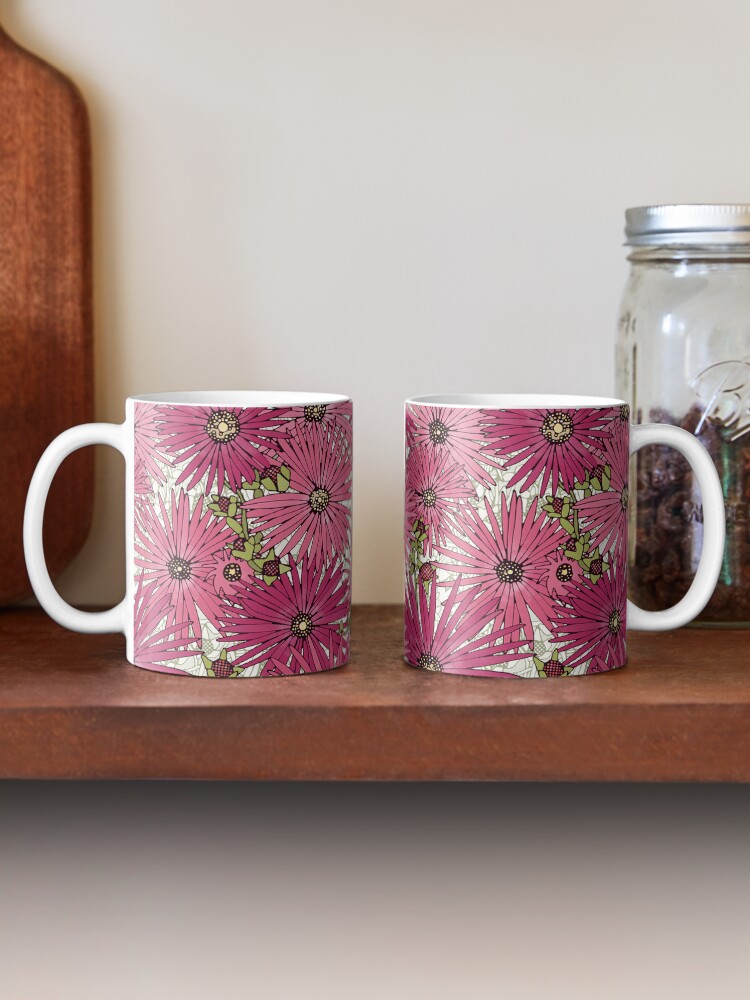 Thumbnail 2 of 6, Coffee Mug, mesembryanthemums designed and sold by scrummy.