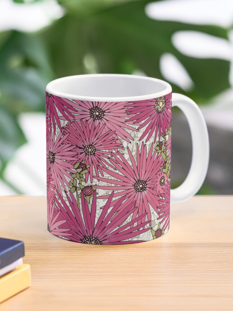 Thumbnail 1 of 6, Coffee Mug, mesembryanthemums designed and sold by scrummy.
