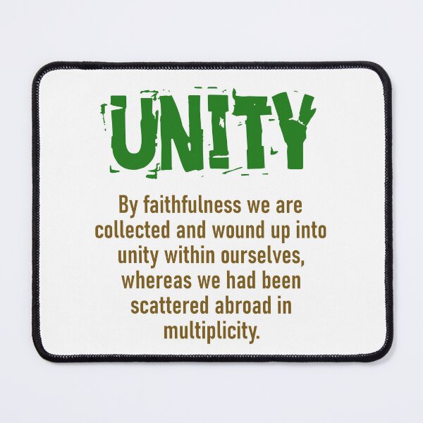Item preview, By Faithfulness We Are Collected - Unity Quote designed and sold by CrankyOldDude.