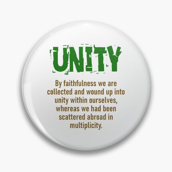 Item preview, By Faithfulness We Are Collected - Unity Quote designed and sold by CrankyOldDude.