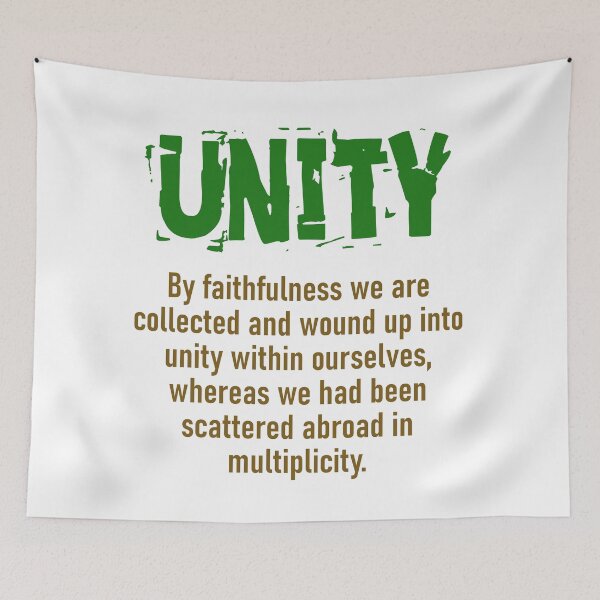 Item preview, By Faithfulness We Are Collected - Unity Quote designed and sold by CrankyOldDude.