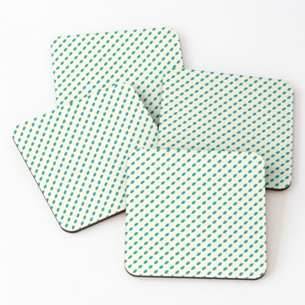 Item preview, Cyan geometric shape patterns designed and sold by IftinDesigns.