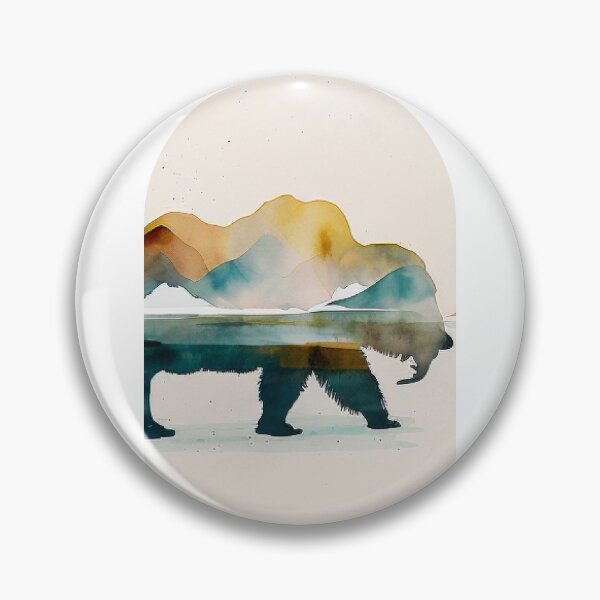 Artikelvorschau, Katmai National Park Boho Watercolor Arch entworfen und verkauft von PikoApparel.
