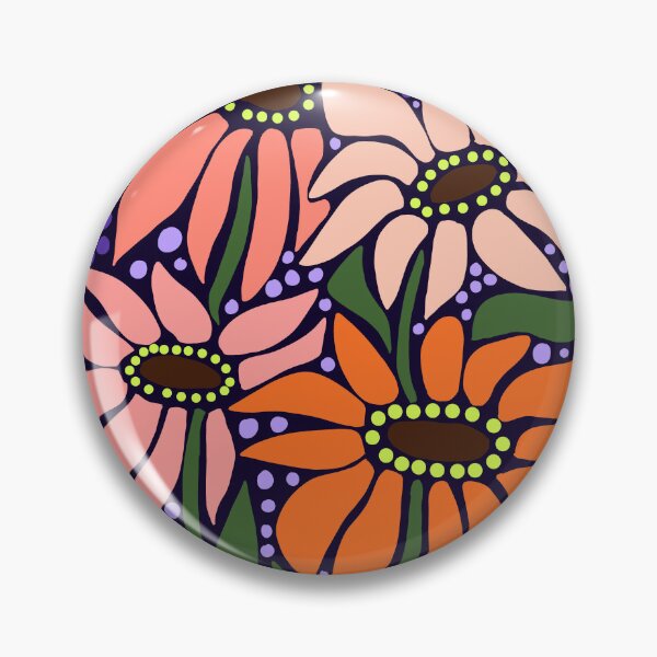 Item preview, Cute summer orange wildflower boho Art  designed and sold by Yarafantasyart.