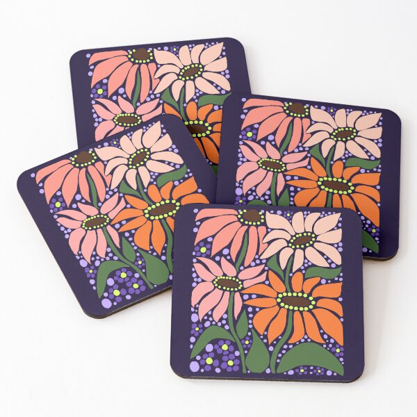 Item preview, Cute summer orange wildflower boho Art  designed and sold by Yarafantasyart.