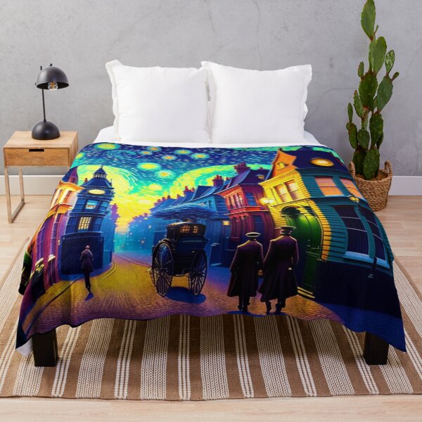 Item preview, Fantasy Street with Stars in a Van Gogh Style designed and sold by KALEIDOSCOPE UK.