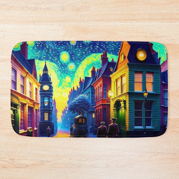 Item preview, Fantasy Street with Stars in a Van Gogh Style designed and sold by KALEIDOSCOPE UK.