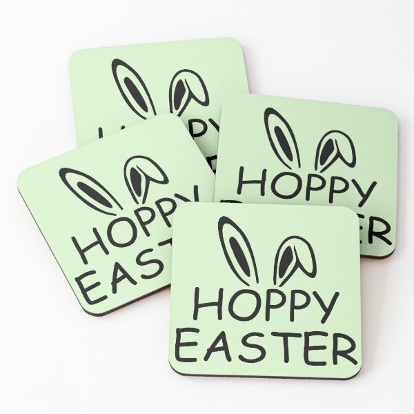 Item preview, Hoppy Easter funny quotes with Easter Bunny ears designed and sold by GraphicDream.