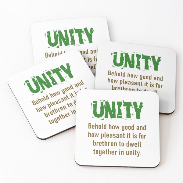 Item preview, Behold How Good And How Pleasant - Unity Quote designed and sold by CrankyOldDude.