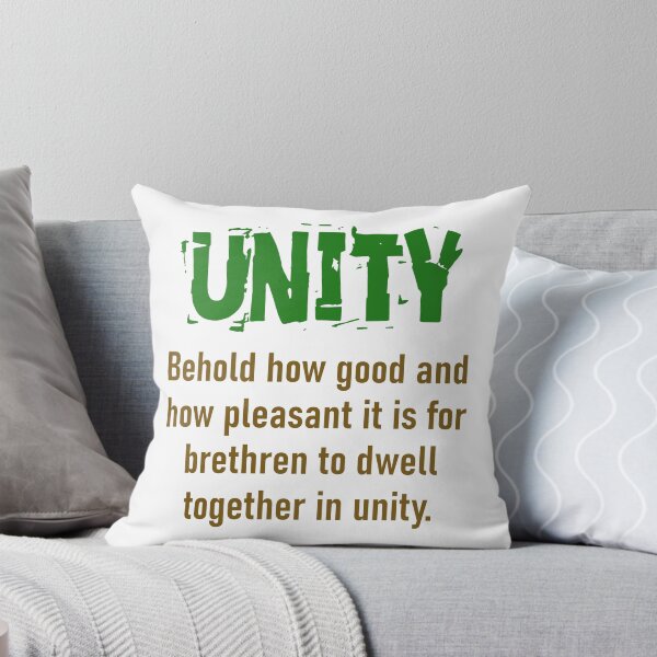 Item preview, Behold How Good And How Pleasant - Unity Quote designed and sold by CrankyOldDude.