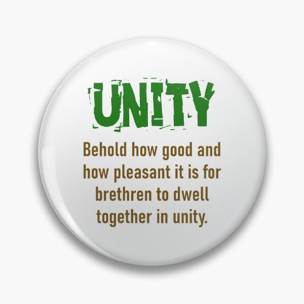 Item preview, Behold How Good And How Pleasant - Unity Quote designed and sold by CrankyOldDude.