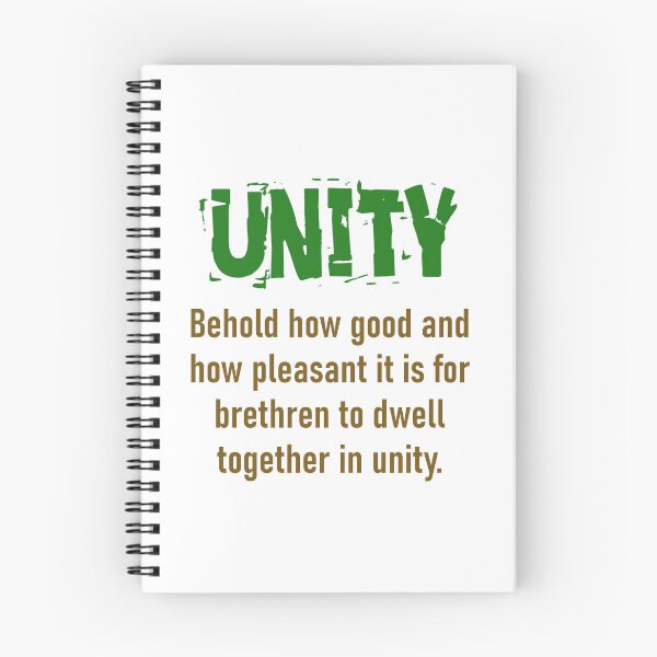 Item preview, Behold How Good And How Pleasant - Unity Quote designed and sold by CrankyOldDude.